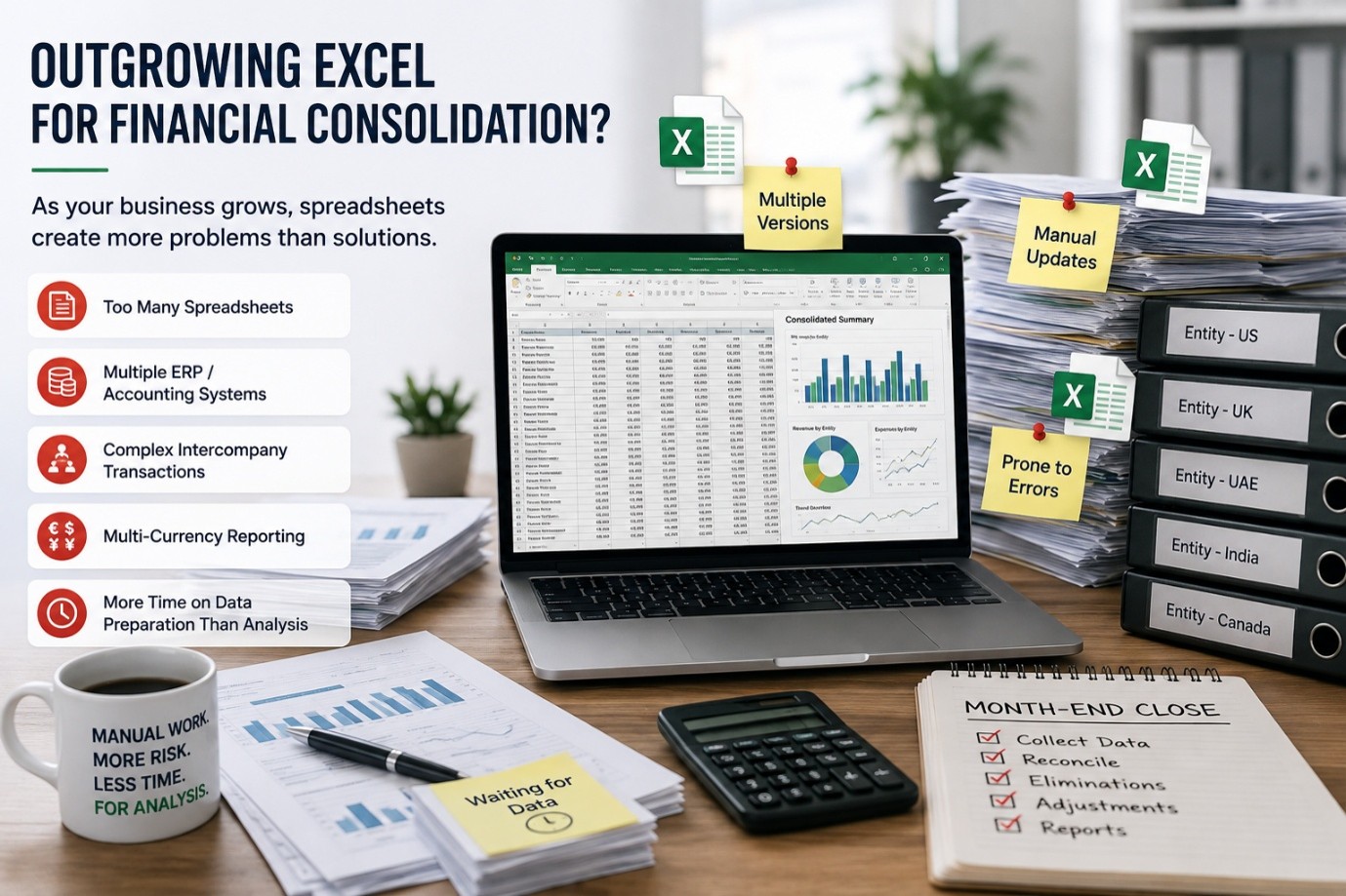Why Growing Businesses Outgrow Excel for Financial Consolidation